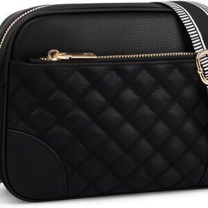 Small Crossbody Bags for Women Quilted Vegan Leather Crossbody Purses for Women